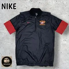 NIKE ナイキ 刺繍ロゴハーフジップトラックジャケット半袖スポーツMIX