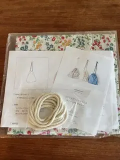 CHECK&STRIPE リバティプリント デイリー巾着キット