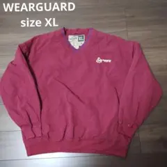 古着 WEARGUARD ナイロンプルオーバー レッド XL