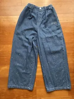 ZIDDYデニムワイドパンツ140