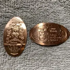 ⑦★TDL★ディズニーランド★スーベニアメダル★2014年★3月2枚セット★