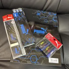 プーマ 文房具セット えんぴつ キャップ 定規 自由帳 消しゴム 5点セット