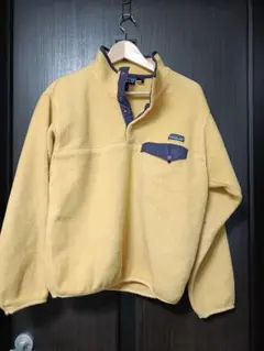 希少】90sPatagonia スナップT フリースジャケット　イエローSサイズ