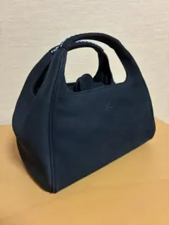 キタムラ】ショルダー&トートバッグ2WAY 黒レザーとグレーナイロンの 
