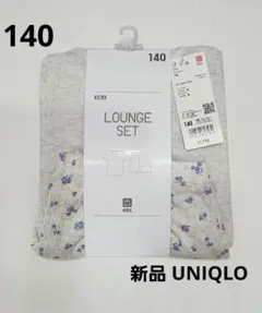 新品　ユニクロ　ルームウェア　パジャマ　140　半袖　GIRLS ルームセット①