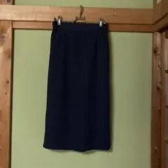 エヌナチュラルビューティーベーシック ネイビー ペンシルスカート Mサイズ