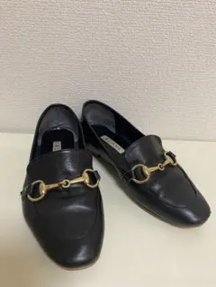 DIANA/ブラックレザー/ローファー