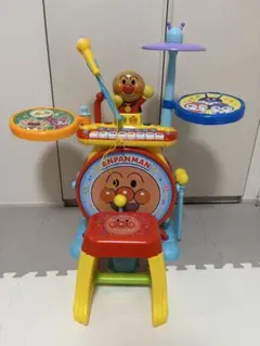 【訳あり】アンパンマン ノリノリBIG電子ドラム&キーボード