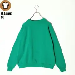 Hanes ラグラン スウェット トレーナー M 裏起毛 B197