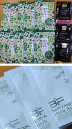 新品23包入浴剤包セットハッピークローバーバス