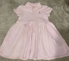 Ralph Lauren ピンク ストライプ ワンピース24M