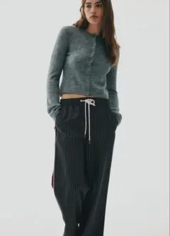 H&M ドローストリングワイドパンツ