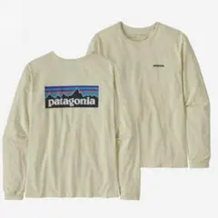 patagonia パタゴニア P-6ロゴ 長袖Tシャツ L バーチホワイト