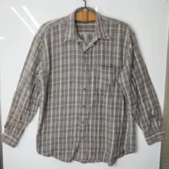 UNIQLO オールド ユニクロ　ネルシャツ XL　紺タグ