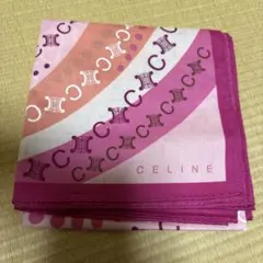 CELINE 幾何学模様 ハンカチ