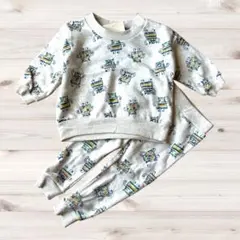 鬼柄 ベビー　セットアップ 80cm 長袖　裏起毛