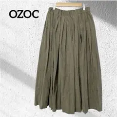 OZOC プリーツスカート カーキ 【M相当】 38 ワールド 美シルエットのサムネイル