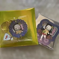 鬼滅の刃 花火大会 ランダム アクリルチャーム ＆ ステッカー 竈門禰豆子セット