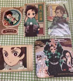 鬼滅の刃　竈門炭治郎　カード　シール　ぱしゃこれ　アートコースター　セット