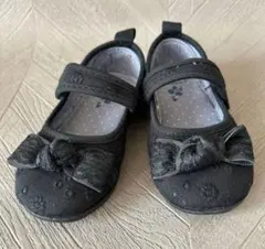 ブラックリボン付き　コノコ　フォーマルシューズ