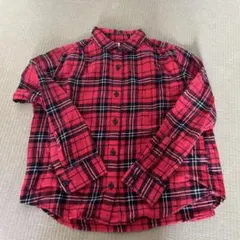 UNIQLO チェック柄 長袖シャツ 130cm