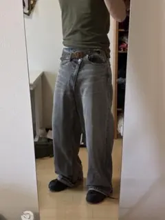 クロスオーバー ワイドデニムパンツ ZARAのサムネイル