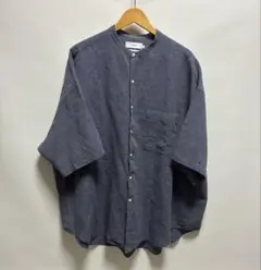 Graphpaper COLOR-NEP BAND COLLAR SHIRTのサムネイル