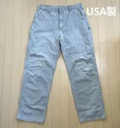 USA製 CARHARTT シングルニー 美色 グレージュ W36 L34