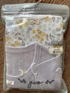 【新品】jio 花柄 半袖インナー 90cm 2枚組入り