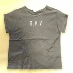 a.v.v キッズTシャツ　黒　女の子