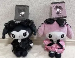 真夜中のメロクロ　マスコットポーチ　クロミ　マイメロディ　タグ付き