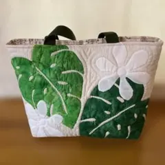ハワイアンキルトバッグ（ハンドメイド）　A4サイズ