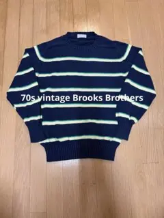 70s vintage Brooks Brothers ボーダーニット USA製のサムネイル