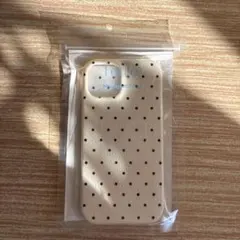 水玉　iPhone15 スマホケース　y2k