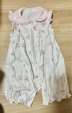 花柄動物柄ロンパース 70,cm80cm