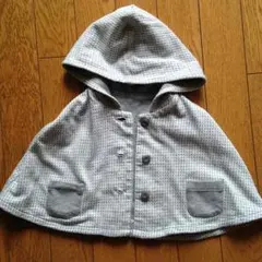 美品★コムサ babyリバーシブルポンチョ 60〜80㎝ 値下げ！
