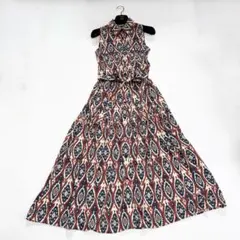 25年 ルルウィルビー 定価10万 RATTIペイズリーフレア ワンピース 