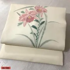 名古屋帯 九寸 刺繍 西陣織 椿 霞 正絹 薄桜色 お太鼓柄 sh0003 名古屋帯 九寸 刺繍 西陣織 椿 霞 正絹 薄桜色 お太鼓柄 sh0003 - メルカリ