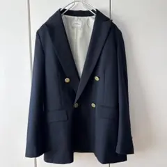 超美品　ユナイテッドアローズ 金ボタン　ダブル紺ブレストジャケット　M