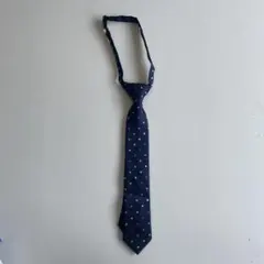 COMME CA ISM 子供用ネクタイ ネイビー ドット