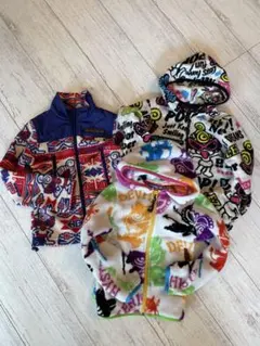 ヒスミニ フリース パーカー 110cm セット