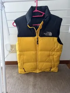 THE NORTH FACE ダウンベスト イエロー/ブラック