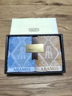 ARAMIS タオルセット 2枚セット ブルー　ベージュ