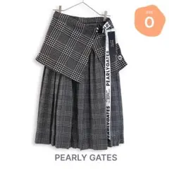 736 パーリーゲイツ 定価39,600円 花柄プリーツ切替スカート 0 S 736 パーリーゲイツ 定価39,600円 花柄プリーツ切替スカート 0 S