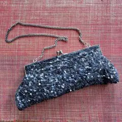 ビンテージ　ビーズ　パーティバッグ