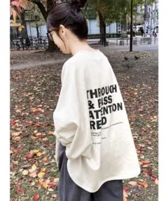 reca 前後ロゴゆったりスウェット 裏起毛