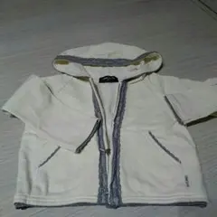 値下げ！白地にグレーレースパーカー