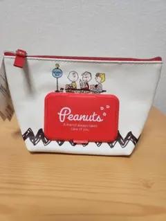 ◆新品未使用◆　スヌーピー　 ポーチ　ウエットシート付き