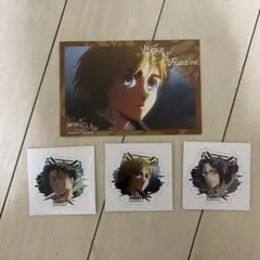 進撃の巨人 キャラクターシール　ポストカード