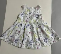 petit main プティマイン ノースリーブ 花柄ワンピース 80cm